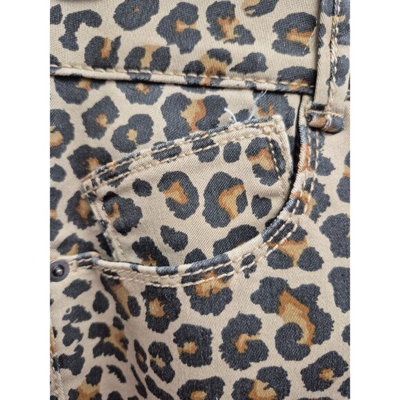 Knox Rose Women's Leopard Print Ankle Skinny Pants Size 8, Comfort Waist - Picture 9 of 12